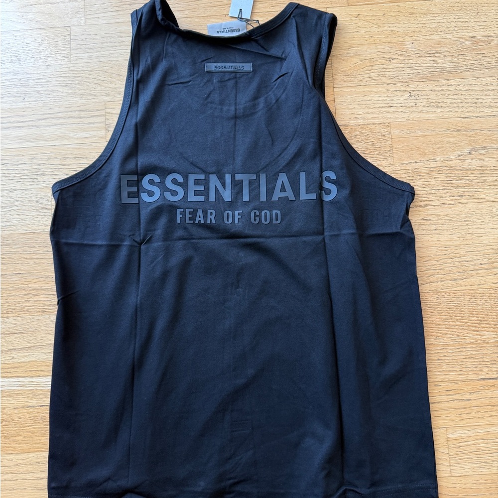 Fear of God Men's Limo Black Tank Top Size Small